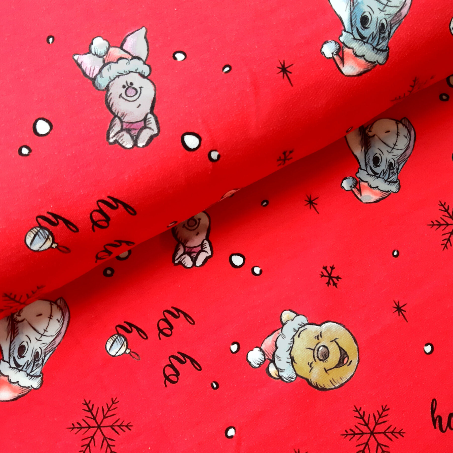 French Terry Winnie Pooh Christmasparty