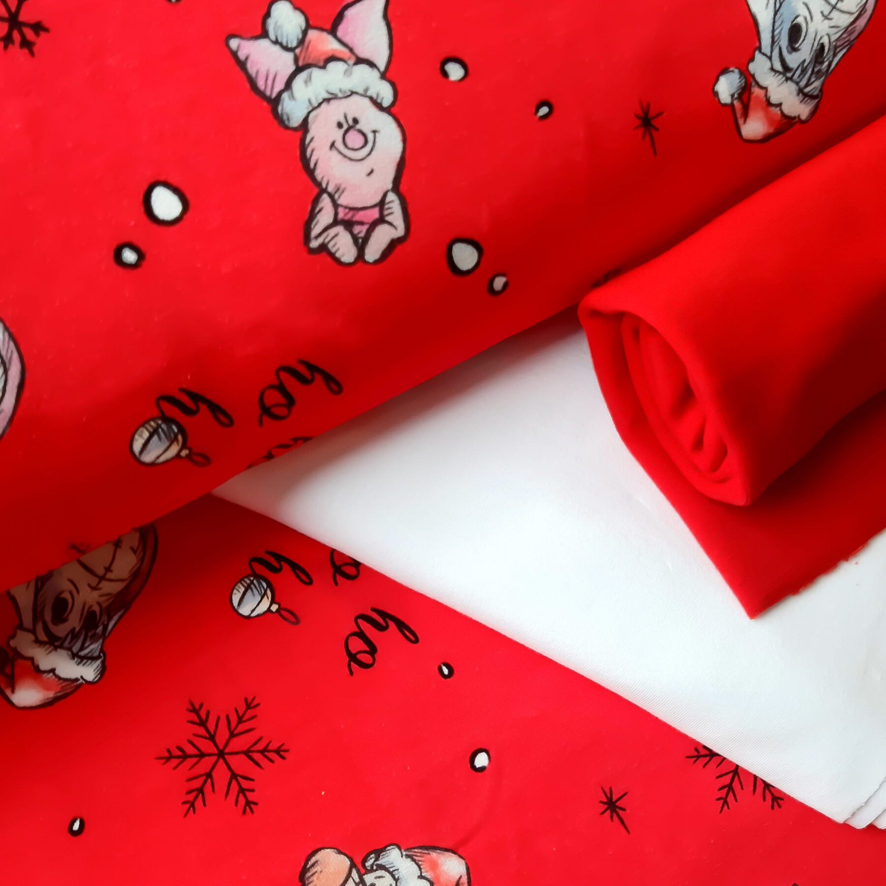 French Terry Winnie Pooh Christmasparty – Bild 2